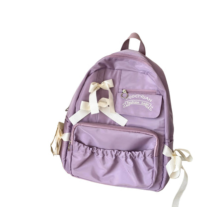 Cute Bow Accent Backpack