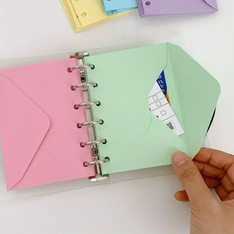 30 pcs A7 6-hole budget envelopes