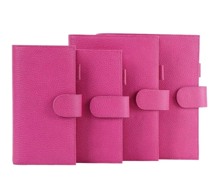 Moterm Fuchsia Rose Firm Pebbled Grain Leather Collection