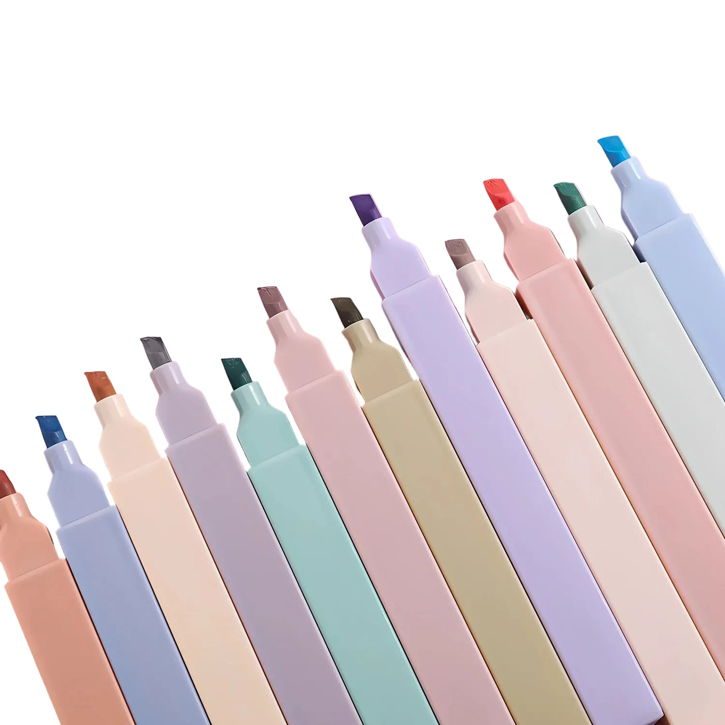 12 Cute Pastel Highlighters Pens