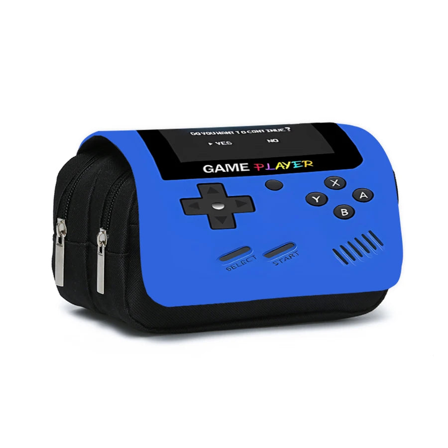 Games Console Double Layered Flip Pencil Case