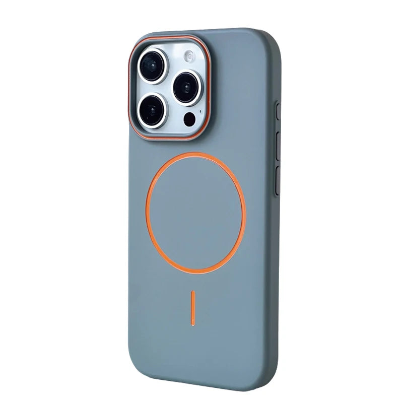 Matte hard circle Color MagSafe iPhone Case 11,12,13,14,15,16