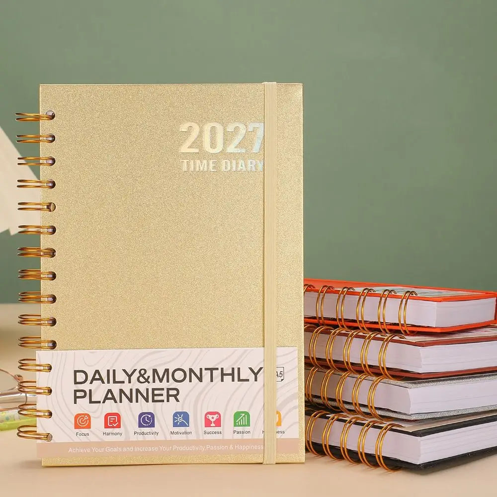 A5 2027 Schedule spiral notebook Planner