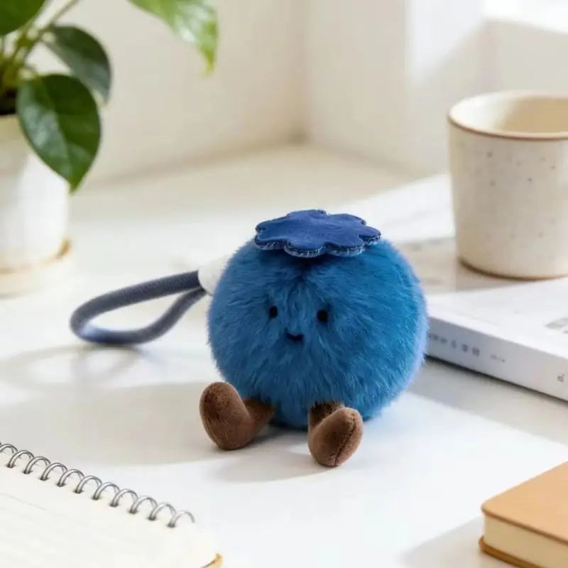 Blueberry Plush Keychain