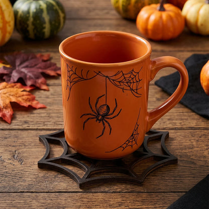 Halloween Spider Web coasters