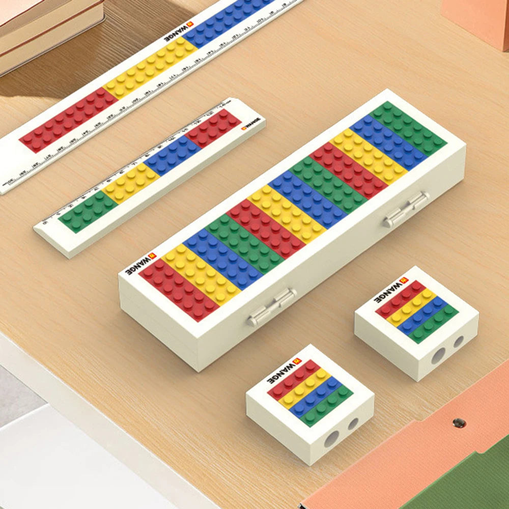 Building Blocks Pencil Case Stationery Set