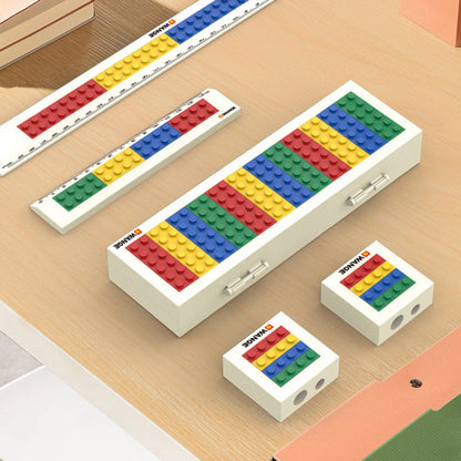 Building Blocks Pencil Case Stationery Set