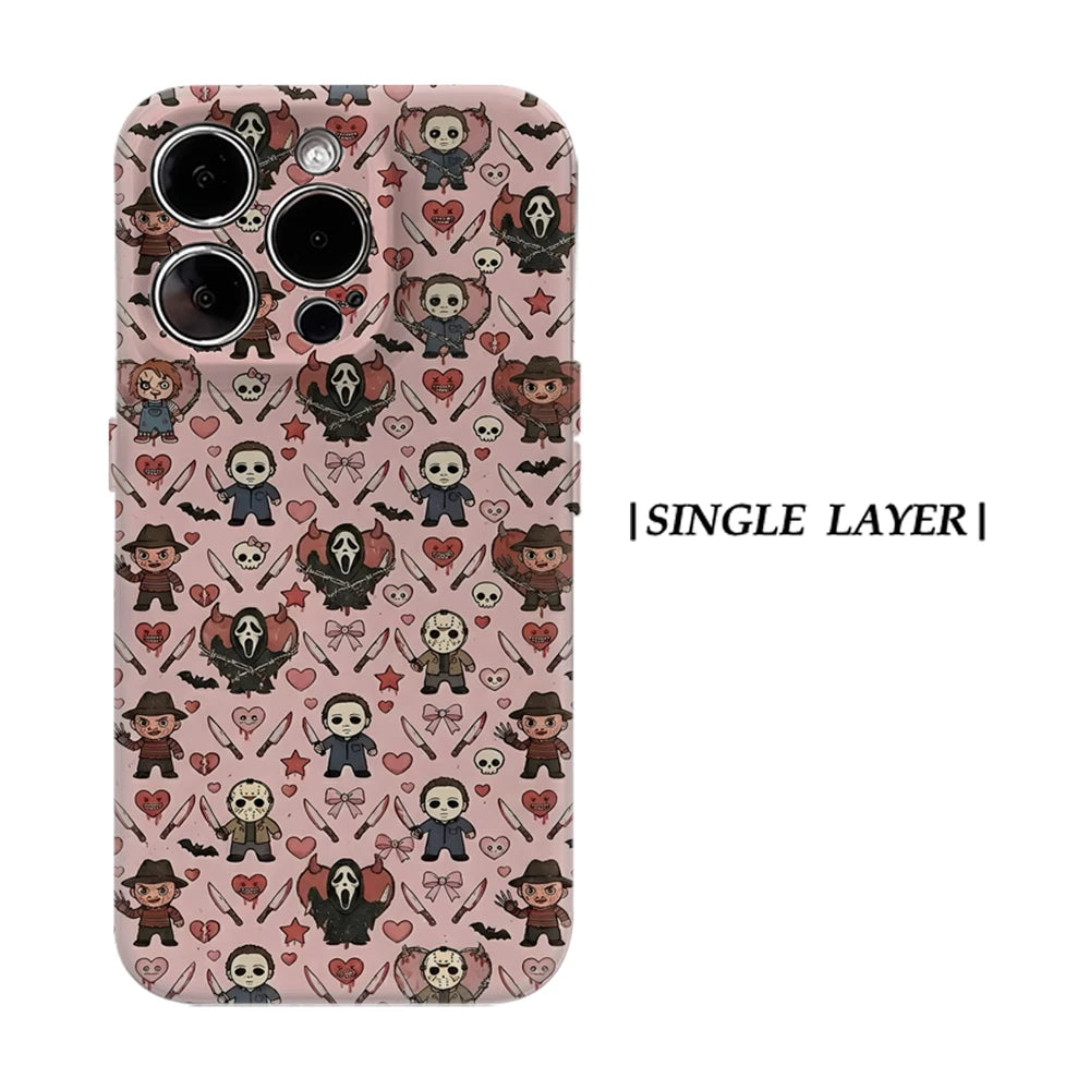 Horror movie characters Magnetic Phone Case For IPhone 12,13,14,15,16,17