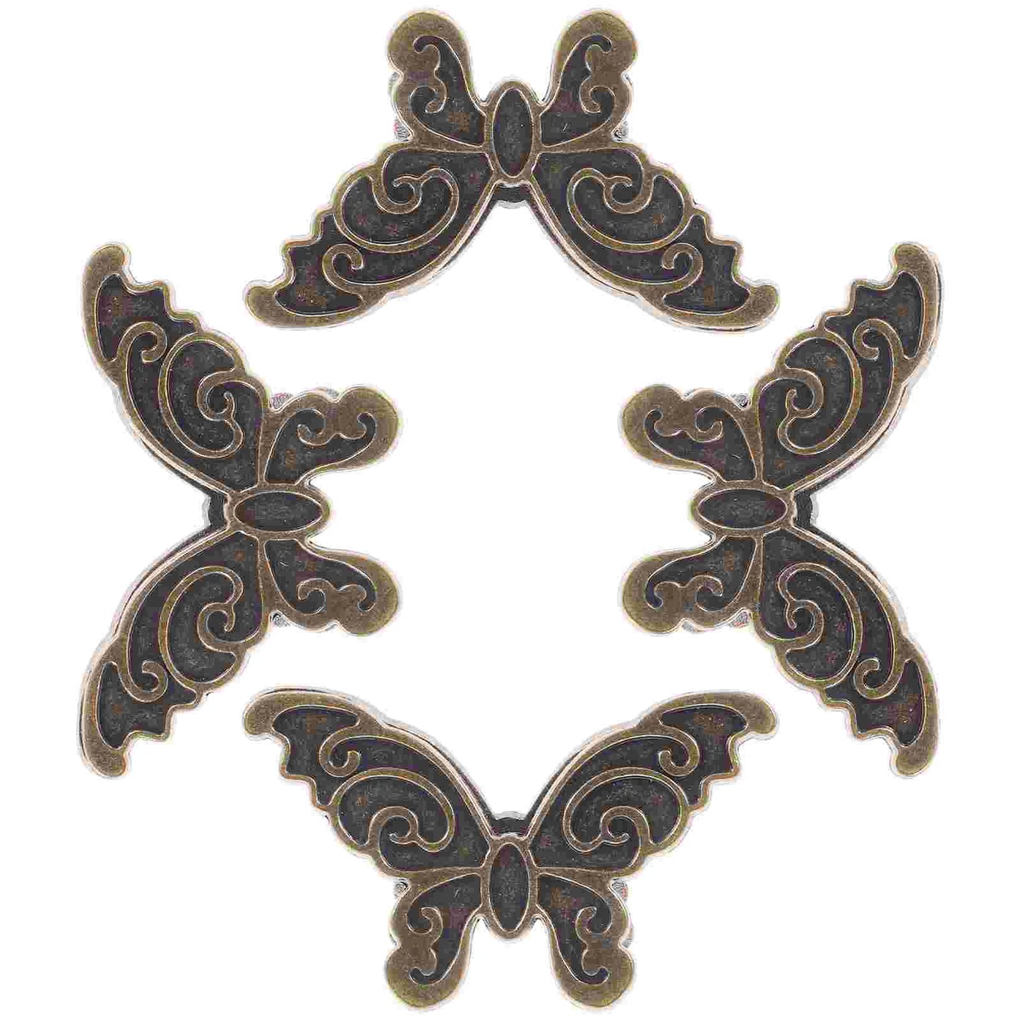 4 Pcs Zinc Alloy Butterfly Clip
