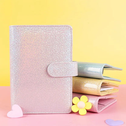 Macaron Glitter Personal size Leather journal