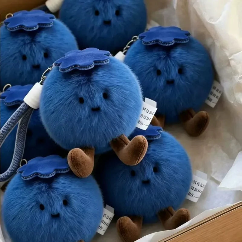 Blueberry Plush Keychain