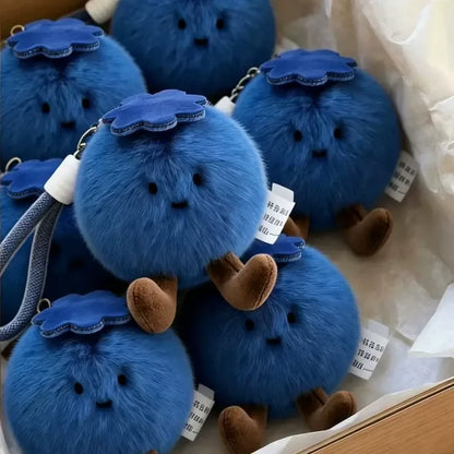 Blueberry Plush Keychain