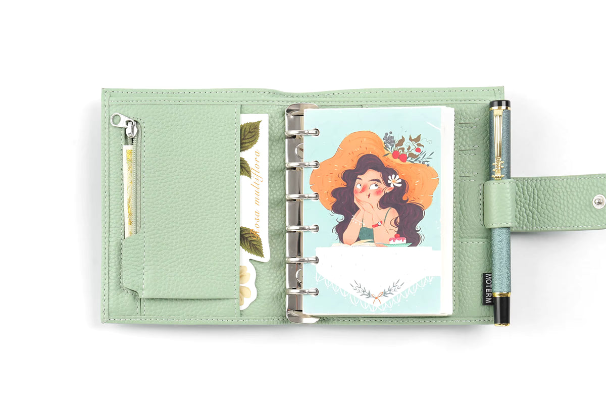 Moterm A7 2.0 litchi Regular Pocket 19mm Rings Planner