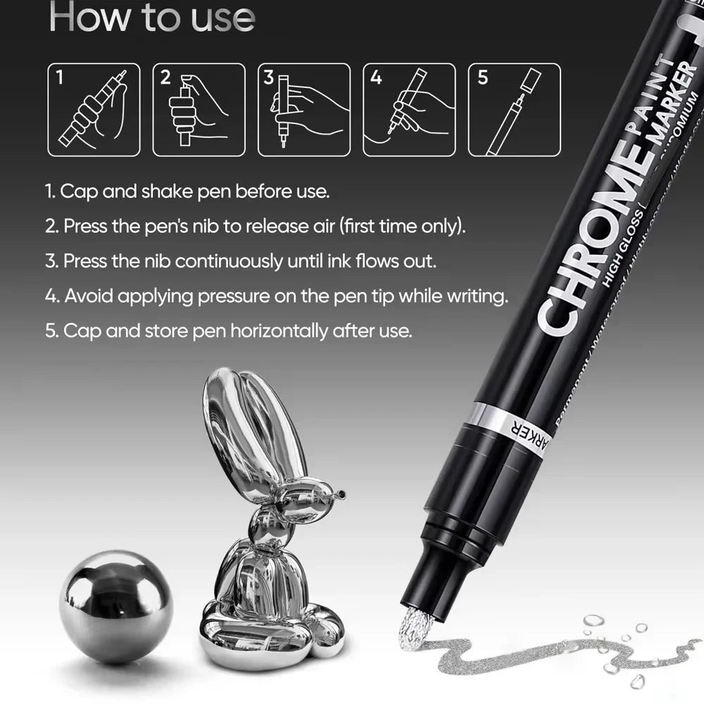 Silver/Gold Chrome Pen Marker