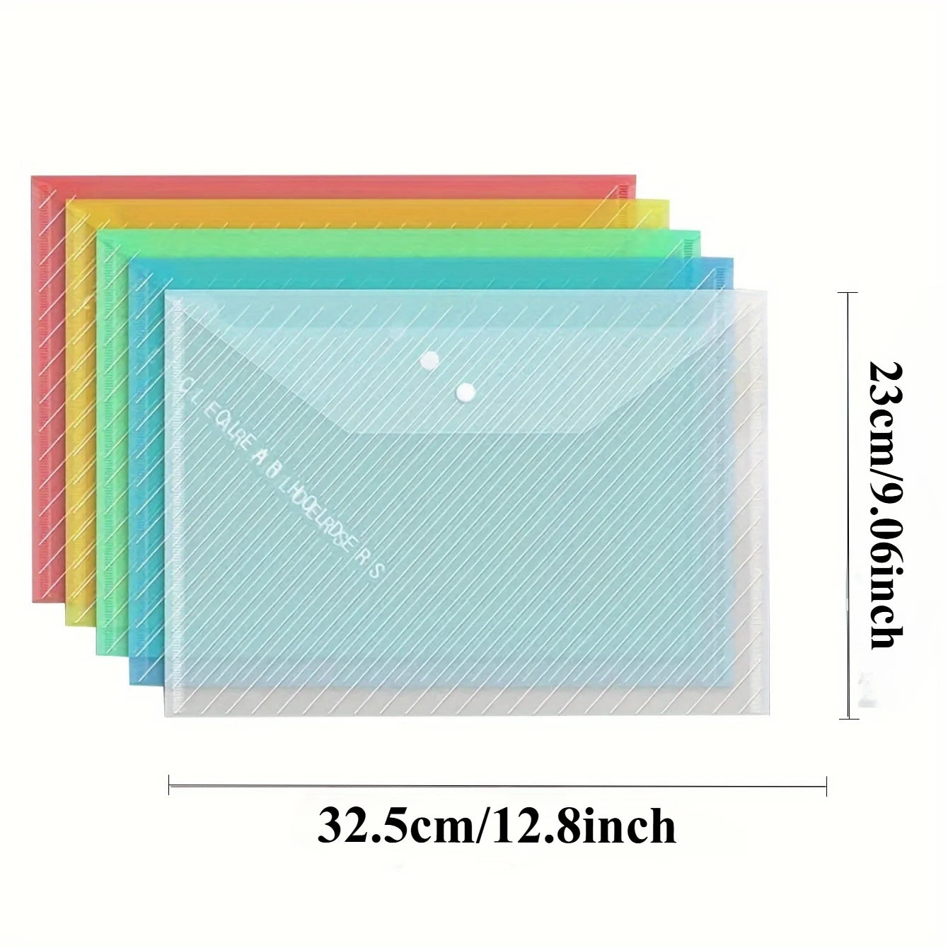 10pcs A4 Transparent Plastic filing Folders