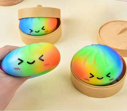 Rainbow Color Dumpling Squishy
