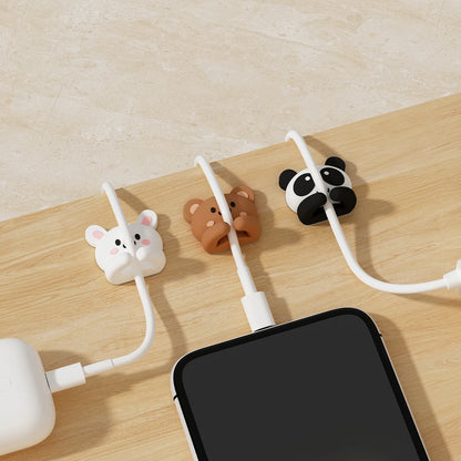 2/3pcs Cute Cartoon Desktop Cable Organizers