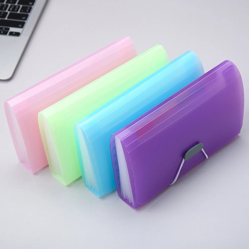 1PC A6 Mini File Transparent Folder