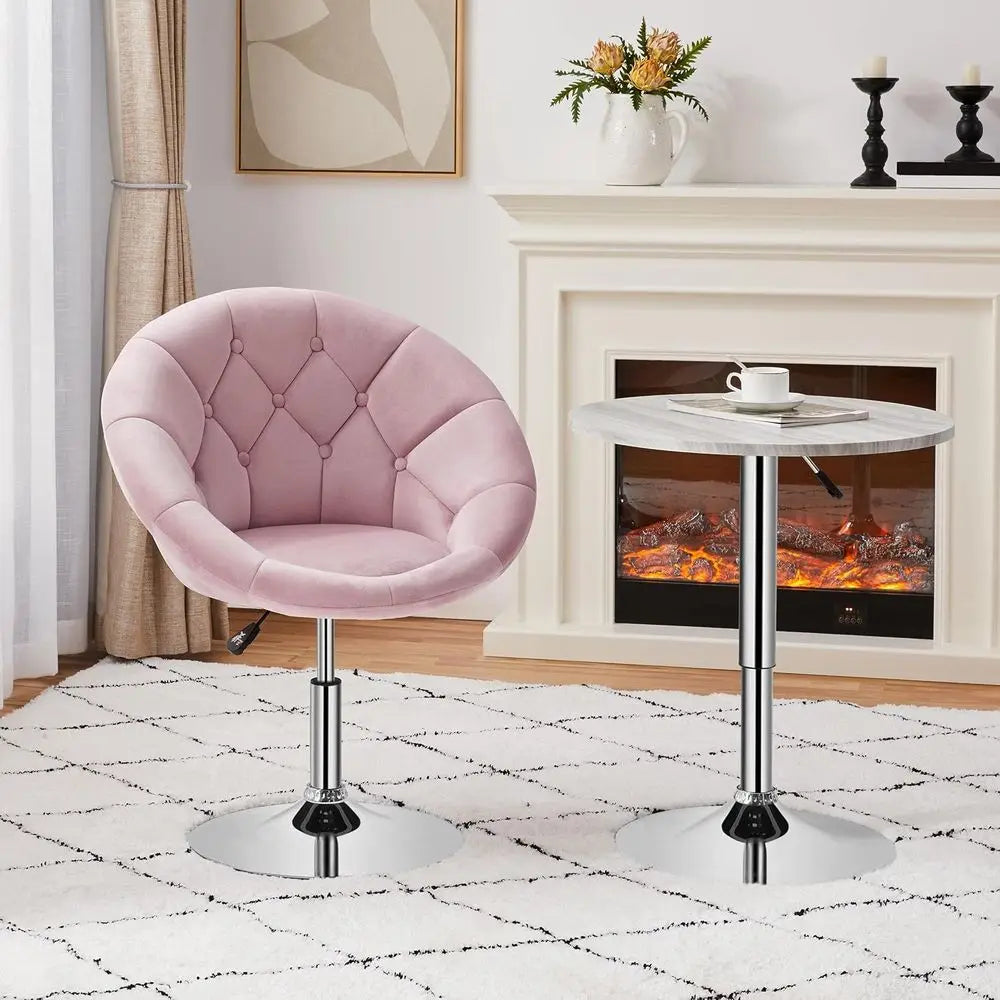 Swivel Velvet Tufted Vanity Chair