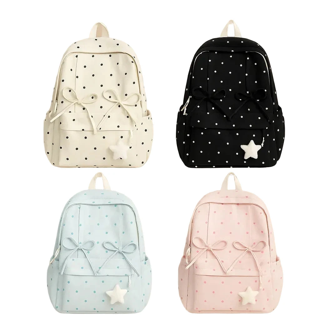 Atmospheric polka dot backpack