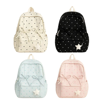 Atmospheric polka dot backpack