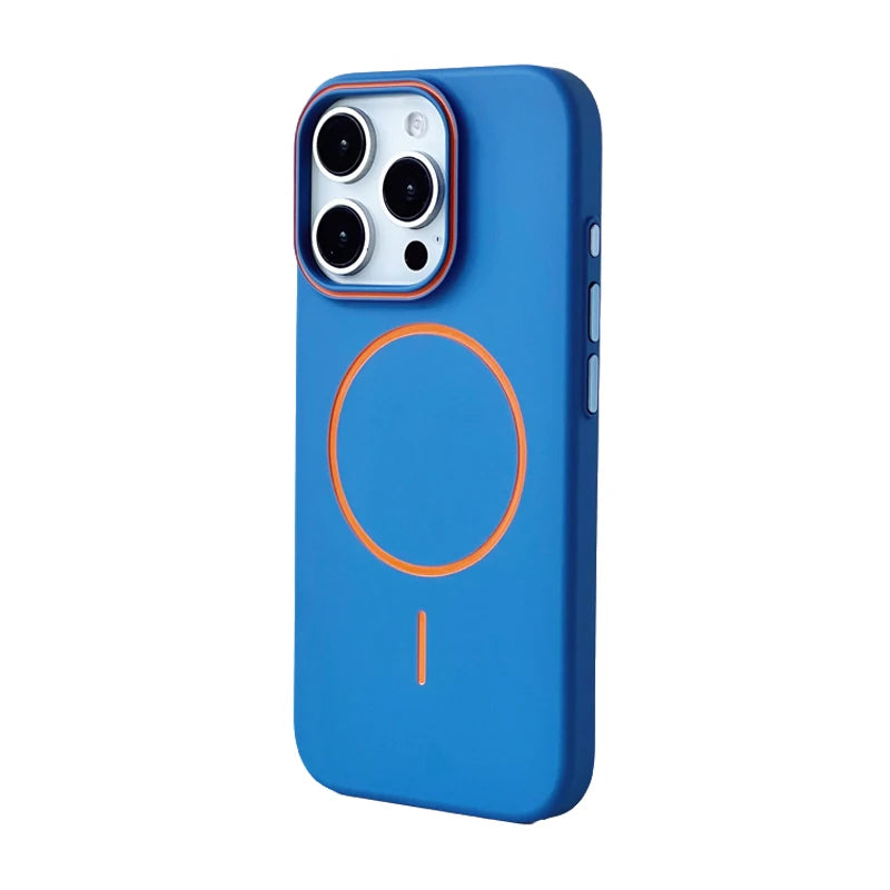 Matte hard circle Color MagSafe iPhone Case 11,12,13,14,15,16