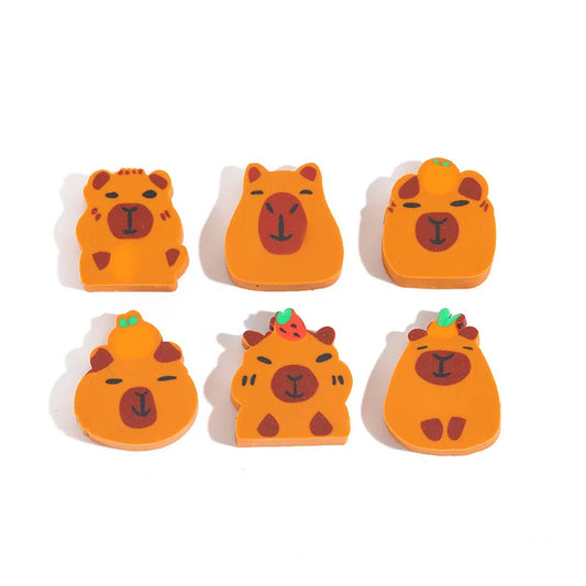 Capibala Capybara Style Cute Erasers