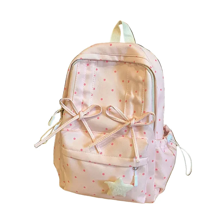 Atmospheric polka dot backpack