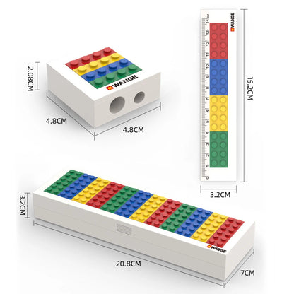 Building Blocks Pencil Case Stationery Set