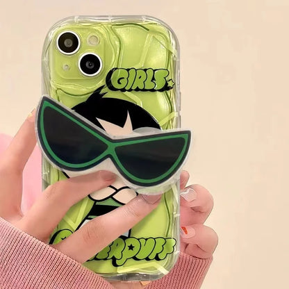 P-Powerpuff Girls Glasses Phone Case For iPhone 11,12,13,14,15,16