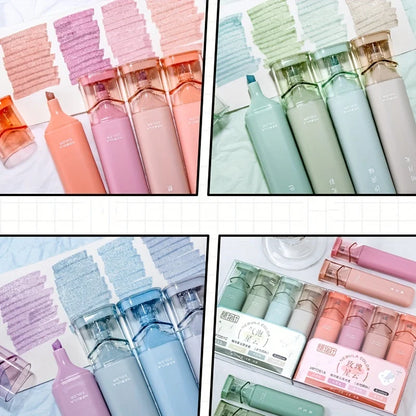 4pcs Glitter sparkle marker Highlighters