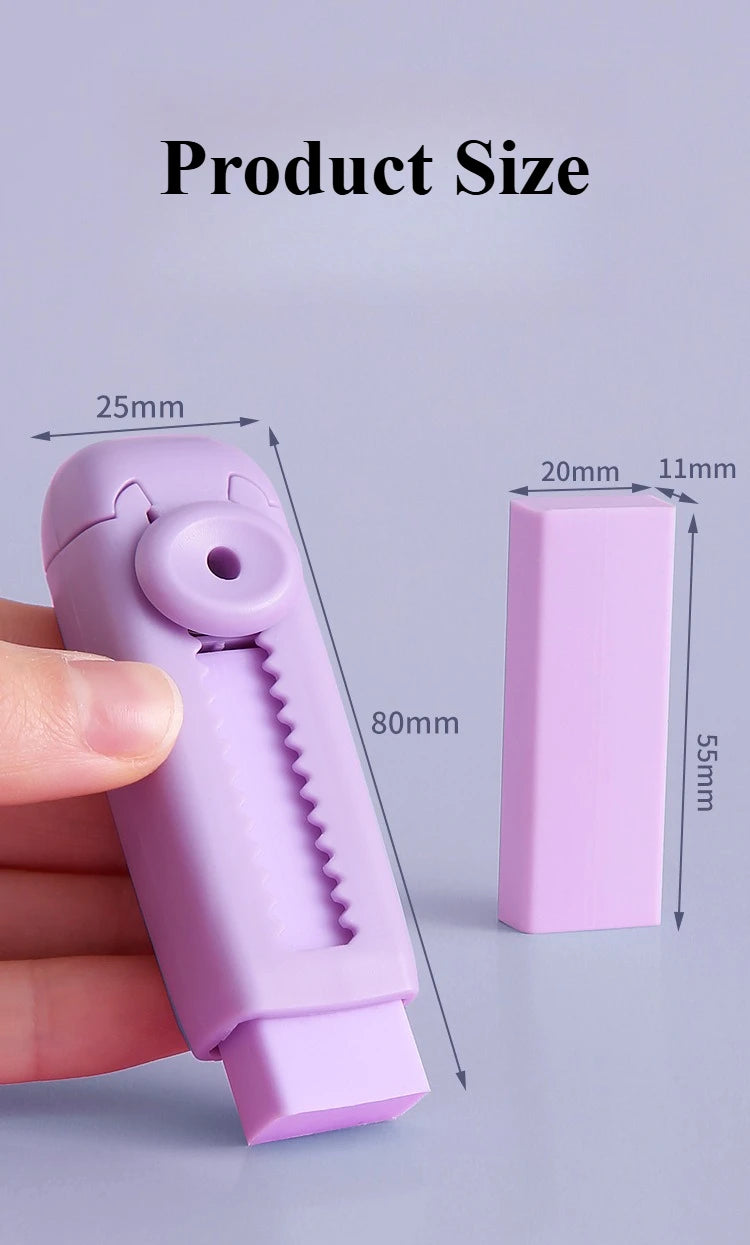 Creative Retractable Push Pull Eraser