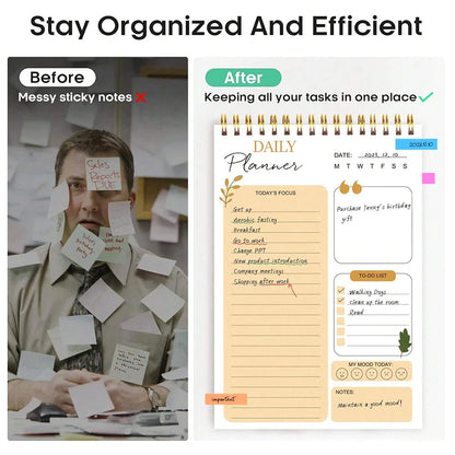 Daily Hourly Schedule Planner Notebook