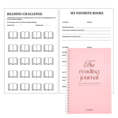 112 Page Reading Log notebook
