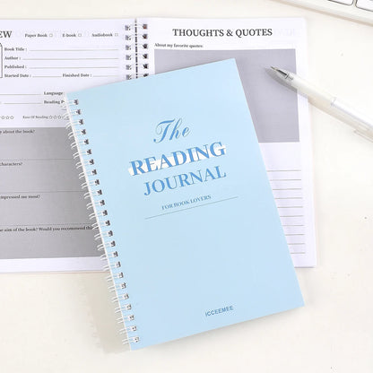 112 Page Reading Log notebook