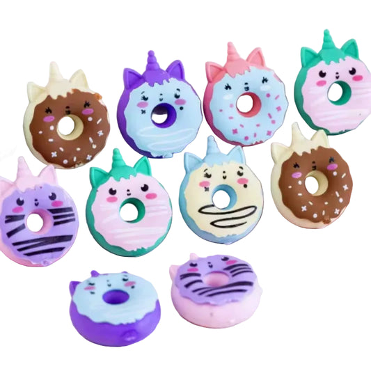 Unicorn Doughnut Erasers