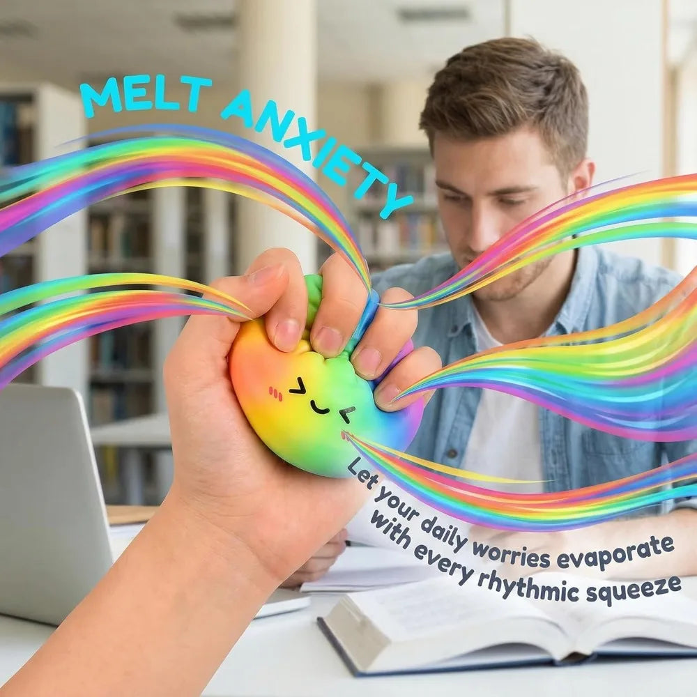 Rainbow Color Dumpling Squishy