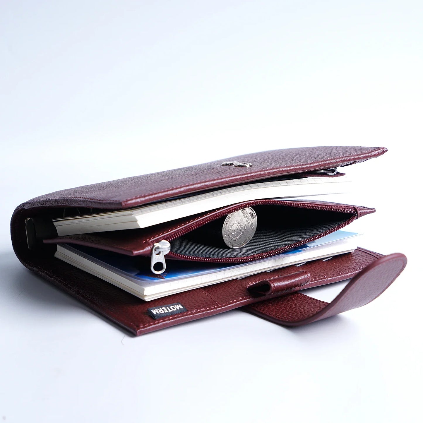 Moterm Zipper Flyleaf for A6 Size Ring Planner