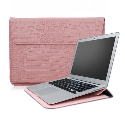 PU Croc Leather laptop Case Bag