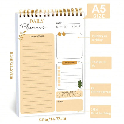 Daily Hourly Schedule Planner Notebook
