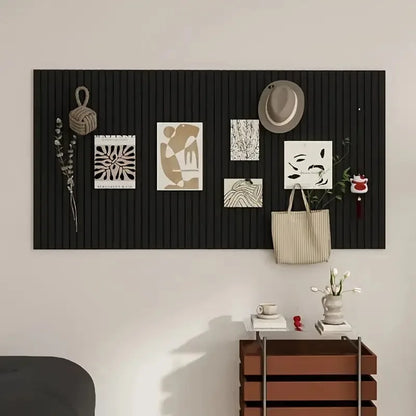 Large Bohemian Felt Wall Tiles - Round Cork Bulletin Boards