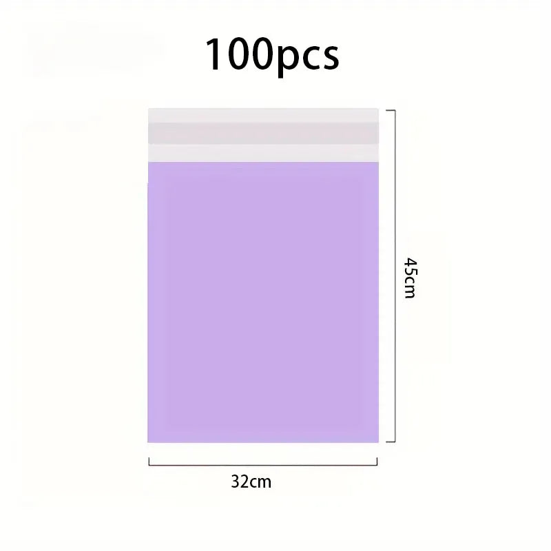 100Pcs Purple Courier poly-mailer Envelopes