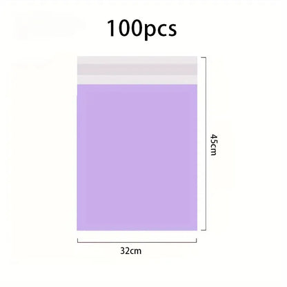 100Pcs Purple Courier poly-mailer Envelopes