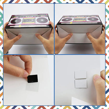 6/12/24pcs 80s 90s Novelty Boombox party Favor Boxes