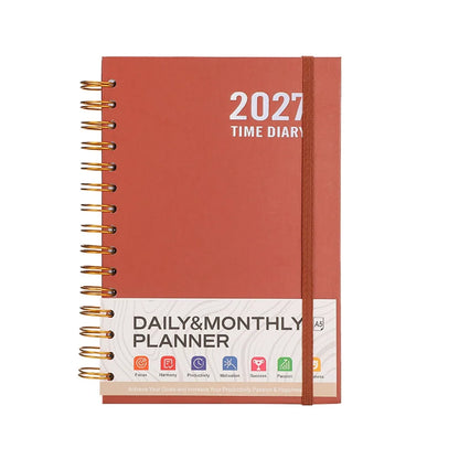 A5 2027 Schedule spiral notebook Planner