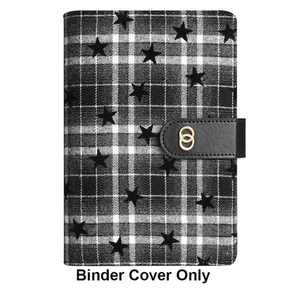 Star Grid Plaid A6 Binder