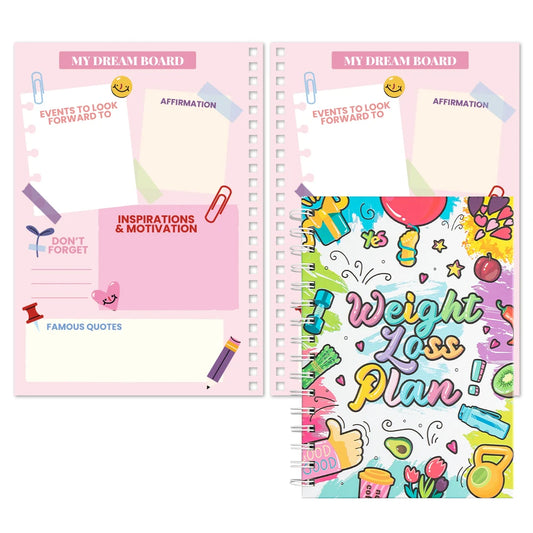 72 page Weight Loss Planner With Stickers