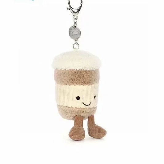 Jelly squishy Coffee cup Keychain