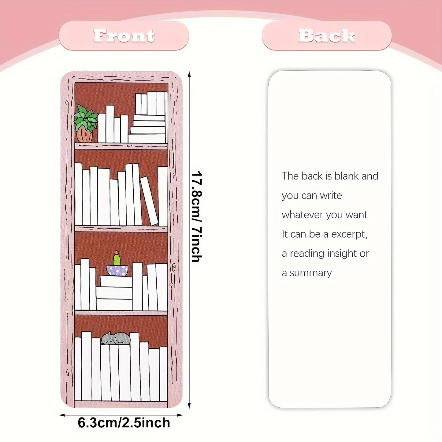 20/50 Pcs Bookshelf Design Bookmark