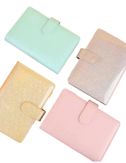 Macaron Glitter Personal size Leather journal